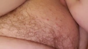 Chunky ftm bbw fucks wet pussy with vibrator, big clit/dick pulsates 