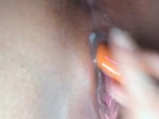 sneaky vibrator fuck ! Wet young pussy 