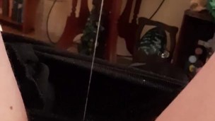 Wicked slimy cum!!!!! Post finger fuck cum eating 