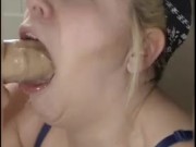 Training my slutty throat for the next man who shows up at my door 10/16