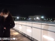 えみり 初めての野外露出　コート1枚で道路横断　調教の様子を自ら公開します。 1/16