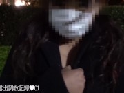 えみり 初めての野外露出　コート1枚で道路横断　調教の様子を自ら公開します。 12/16