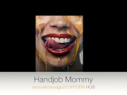 Beautiful woman with perfect tits does cock massage 1/16