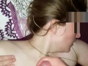 Facial on a german teen secretarys' face 1/16