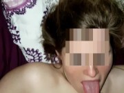 Facial on a german teen secretarys' face 10/16