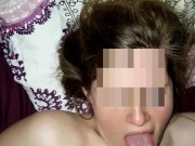 Facial on a german teen secretarys' face 12/16