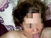 Facial on a german teen secretarys' face 13/16