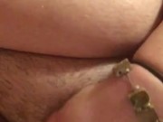 Teen slut with big tits makes herself cum during quarantine 