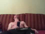 Playing with my blue fleshlight while watching pron 4/16