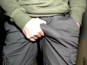 Bulge grabbing Cock not Bulge shaping a thick big cock 2/16