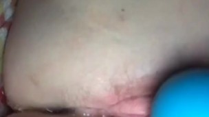 Toying with wet pussy