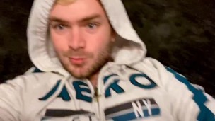 Gaymer Jerks Off in Game Room and Licks His Own Cum