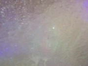 POV Waste of a huge cumshot on my shower door that should of been a facial 