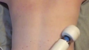 PART 1 of 2 Husband’s POV of Warming up her backside with a Magic wand Vibe