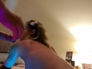 Daddy's  girl gets railed in the ass hard 4/16