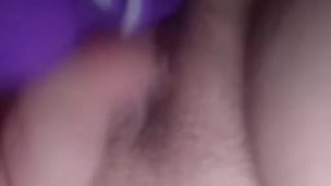 Chubby Girl Fucking Herself in Friend's Living Room