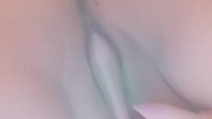 A little peek. Barely fits 2 fingers. 