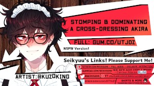 [BDSM (Dom) ASMR] Stomping on Crossdressing BF's COCK! PERSONA 5!