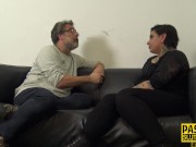 Mouth fucked chubby tattooed submissive 2/16