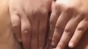 My creamy pussy squirts with no penetration