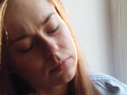 I SMOKE AND MASTURBATE. I CUM SWEETLY SITTING ON THE WINDOWSILL. 1/16