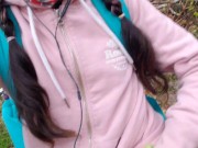 Happy Girl Pees In the Woods 8/16