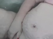 Touching myself in the bath