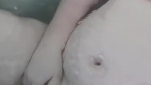 Touching myself in the bath