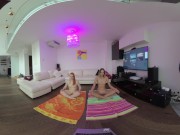 VR180 vr video miss_pussycat and riki doing afternoon naked yoga together 15/16
