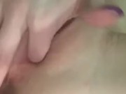 Playing with my tight little pussy 