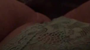 Teasing my shaved pussy 