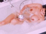 Our beautiful woman model, she masturbate in the bathtub. 6/16