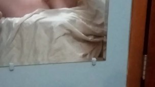 chubby BBW playing with huge dildo