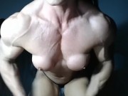 Fbb Beautiful webcam Pushups Hulk out & Veins 12/16
