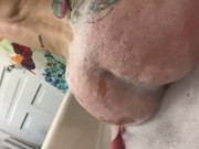 Nice juicy ass covered in bubbles twerking