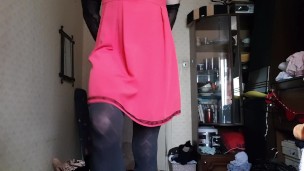 Transgender in a Boy Masturbate Room. Solo Male gives Handjob.