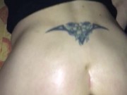 Oiled up Milf Bareback fucks in reverse cowgirl during college party 16/16