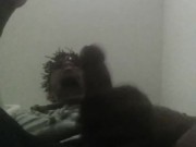 Masturbating to lesbian porn In Hotel Hallway Almost Caught