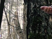 ON THE WAY TO SCHOOL, BOY MASTURBATE IN THE FOREST FOR HIS SUBSCRIBERS