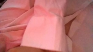 A blond with butt plug and perfect body masturbation