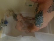 Hot petite babe swallows his piss and gags while being face fucked. 4/16