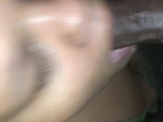 Sucking BBC til he cums on my tongue  13/16