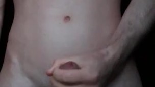 Skinny guy jerk off and fast cum