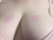 Sensual and soft talking while painting my big boobs!  2/16