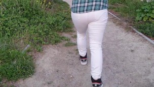 Alice - Wet myself on a walk at sunset. Peed my white jeans ;) 