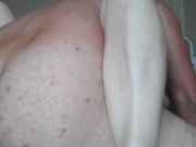 Milf deep throats my cock and then takes anal creampie  16/16