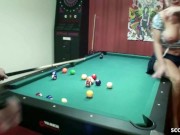 German Milf Seduce to Fuck by Stranger on Pool table 11/16