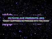 SEXY DEEP ASMR DADDY SURPRISES HIS PRINCESS w TWO DICKS - DM MY IG: @creampieslavery 13/16