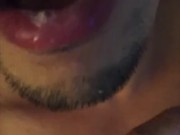 SEXY DEEP ASMR DADDY SURPRISES HIS PRINCESS w TWO DICKS - DM MY IG: @creampieslavery 15/16