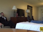 Throated submissive gets fucked and whipped 4/16